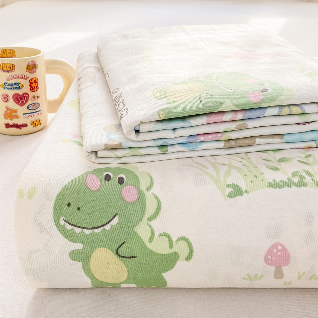 91家纺网 家纺一手货源 找家纺 女子家纺 2026新款全棉纯棉印花花卉款床单单品床单单件 妙趣乐园