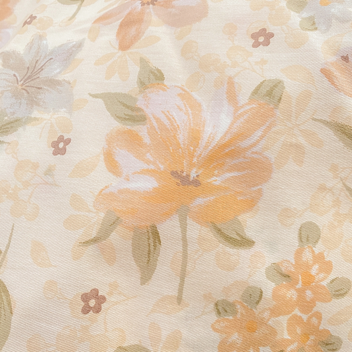 91家纺网 家纺一手货源 找家纺 女子家纺 2026新款全棉纯棉印花花卉款床单单品床单单件 苏糖咖