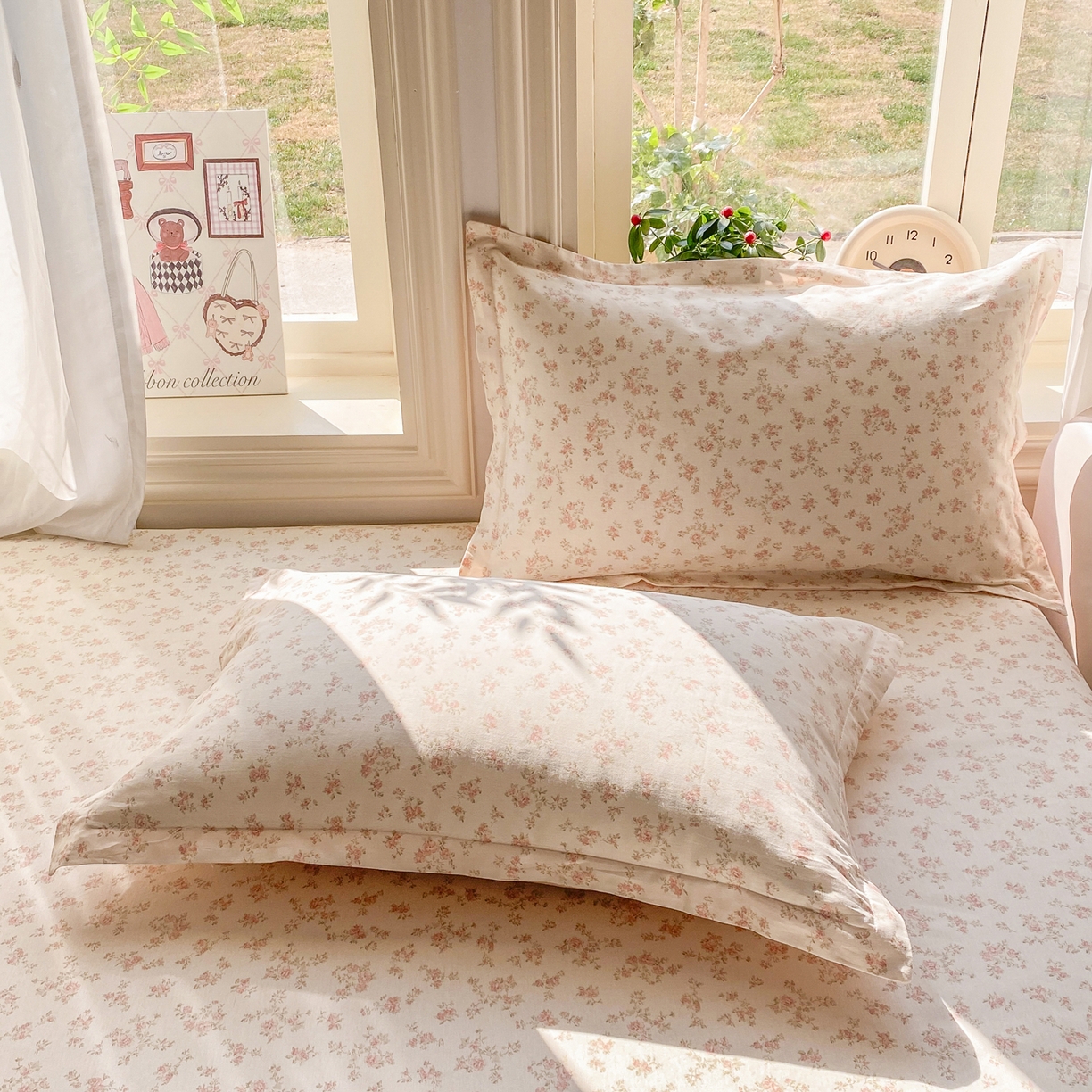 91家纺网 家纺一手货源 找家纺 女子家纺 2026新款全棉纯棉印花花卉款床单单品床单单件 俏佳人