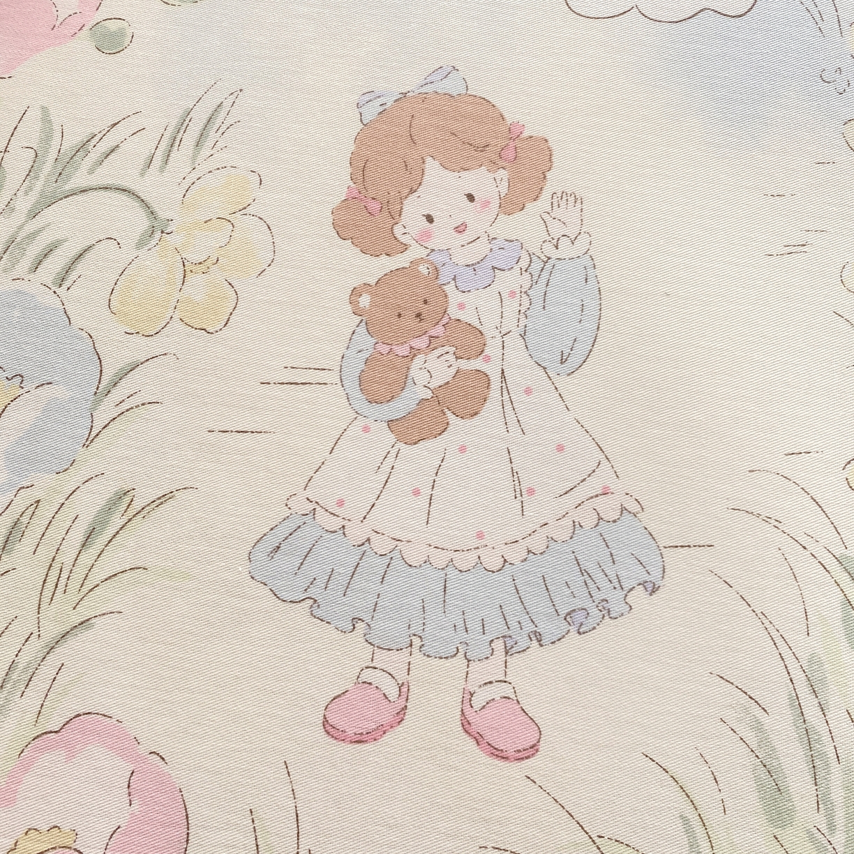 91家纺网 家纺一手货源 找家纺 女子家纺 2026新款全棉纯棉印花花卉款床单单品床单单件 花丛甜崽