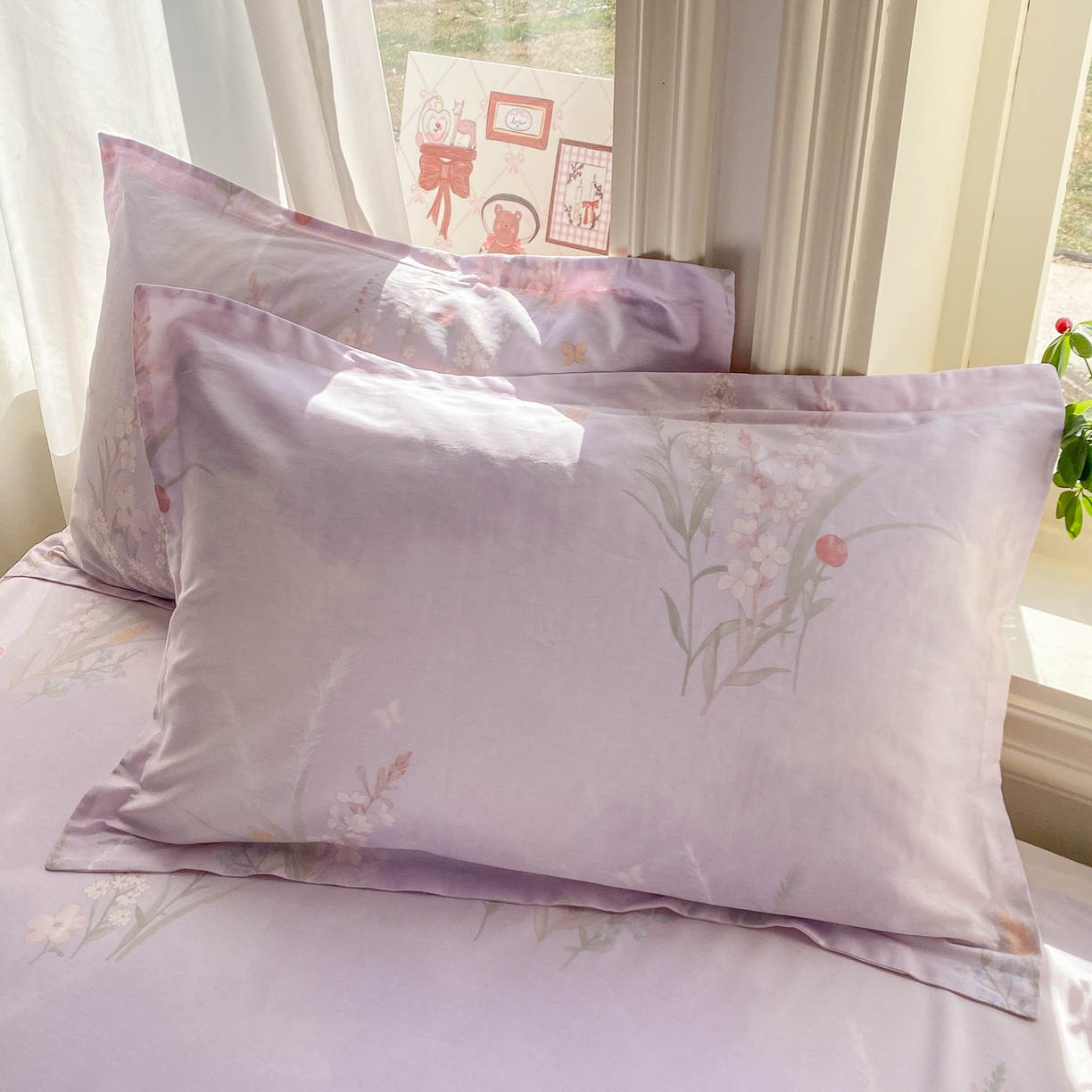 91家纺网 家纺一手货源 找家纺 女子家纺 2026新款全棉纯棉印花花卉款床单单品床单单件 普罗旺斯