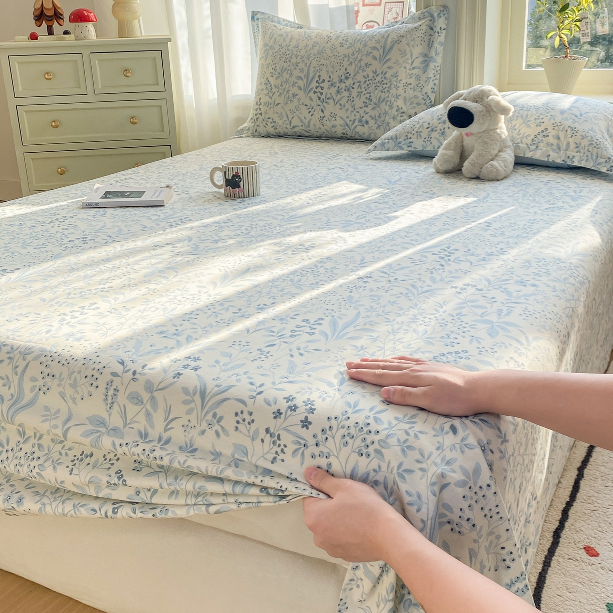 91家纺网 家纺一手货源 找家纺 （总）女子家纺 2026新款全棉纯棉印花花卉款床单单品床单单件