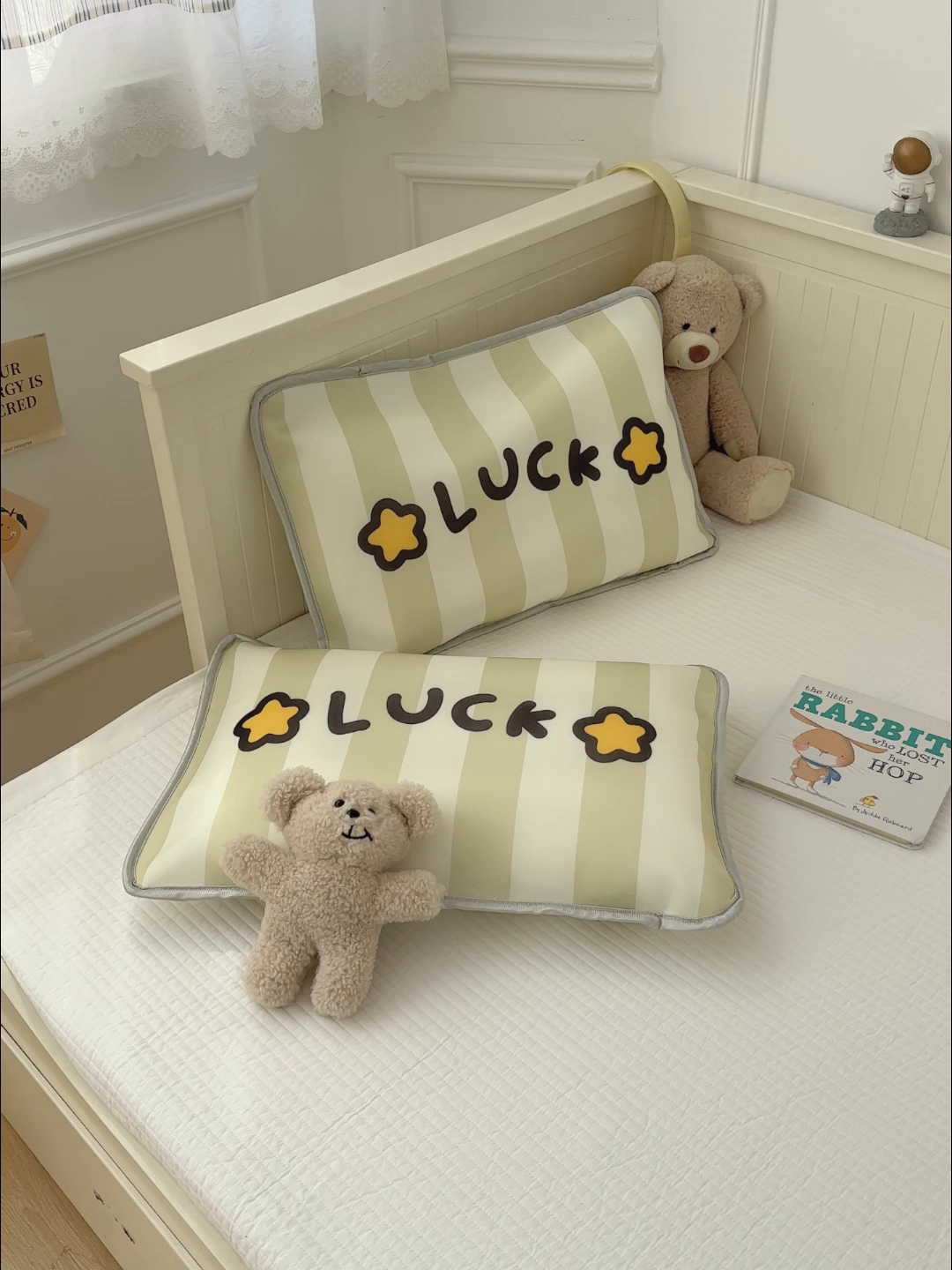 91家纺网 家纺一手货源 找家纺 丽美人家纺 2026新款柔软亲肤儿童冰丝枕套 幸运星