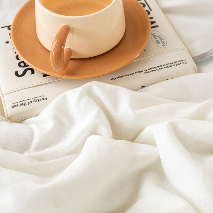 91家纺网 家纺一手货源 找家纺 憨豆家纺 2026春夏新款 水洗棉纯色双拼棉花被夏凉被空调被（常年有货款） 棉朵-卡其白