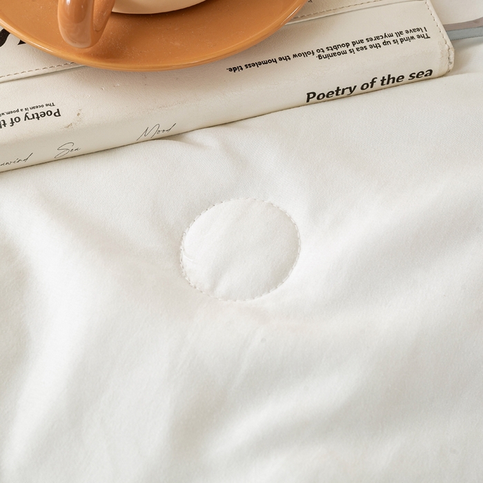 91家纺网 家纺一手货源 找家纺 憨豆家纺 2026春夏新款 水洗棉纯色双拼棉花被夏凉被空调被（常年有货款） 棉朵-卡其白