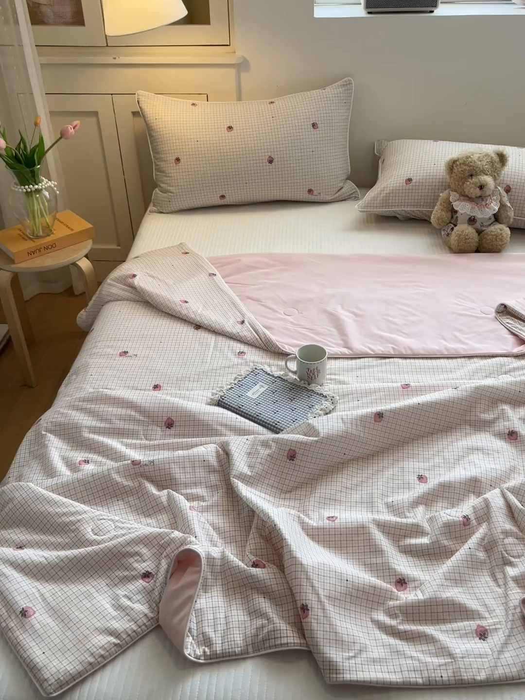 91家纺网 家纺一手货源 找家纺 （总）羚羊语家纺 2026新款凉感丝印花夏凉被小冰皮空调被冰淇淋西瓜被针织棉夏被冰丝云母凉感被