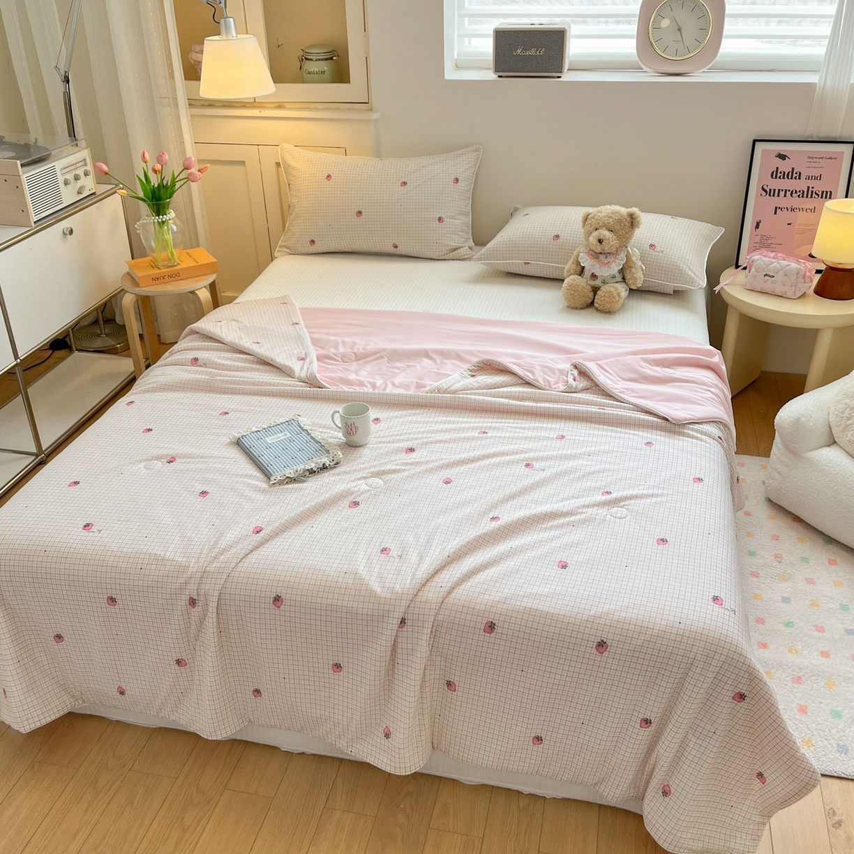 91家纺网 家纺一手货源 找家纺 （总）羚羊语家纺 2026新款凉感丝印花夏凉被小冰皮空调被冰淇淋西瓜被针织棉夏被冰丝云母凉感被