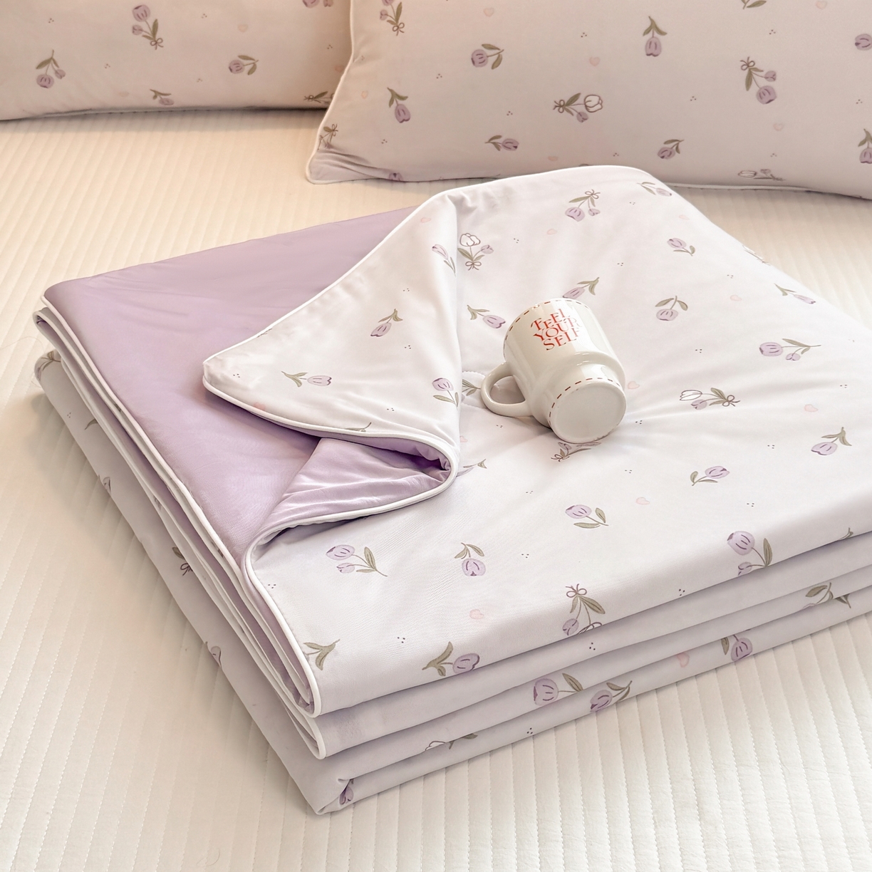 91家纺网 家纺一手货源 找家纺 （总）羚羊语家纺 2026新款凉感丝印花夏凉被小冰皮空调被冰淇淋西瓜被针织棉夏被冰丝云母凉感被