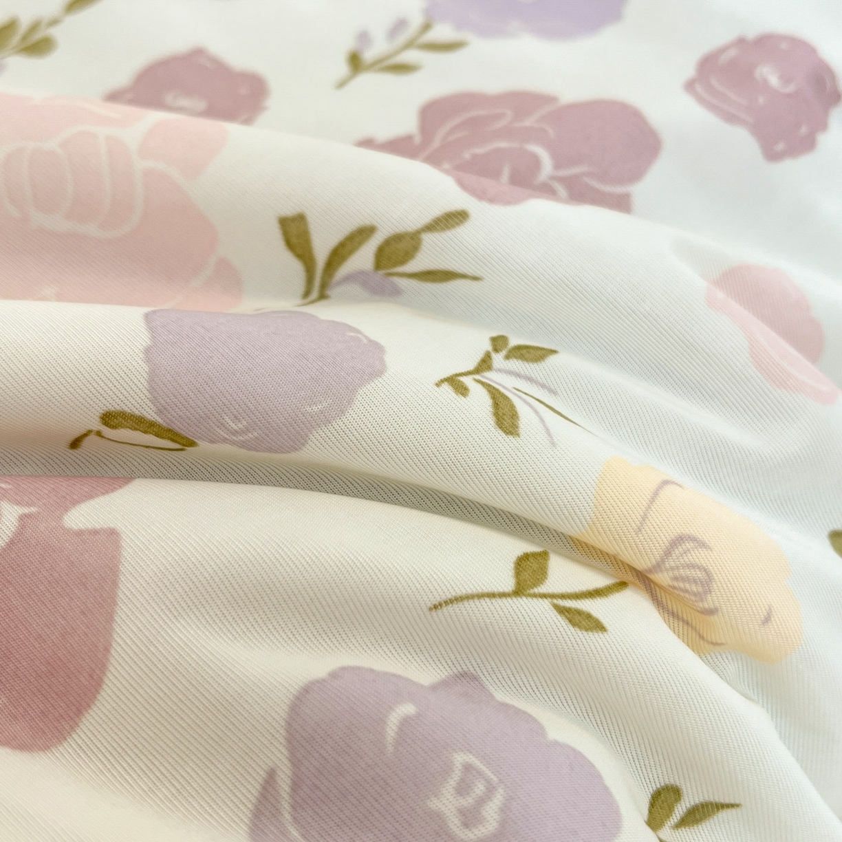 91家纺网 家纺一手货源 找家纺 羚羊语家纺 2026新款凉感丝印花夏凉被小冰皮空调被冰淇淋西瓜被针织棉夏被冰丝云母凉感被 花漾奶芙