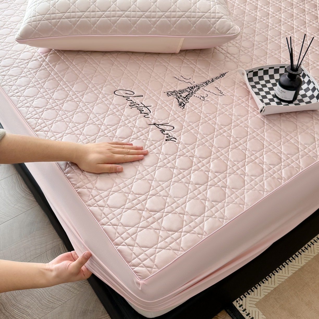 91家纺网 家纺一手货源 找家纺 （总）大元 2026新款冰丝绸水光席凉席席子-戴妃