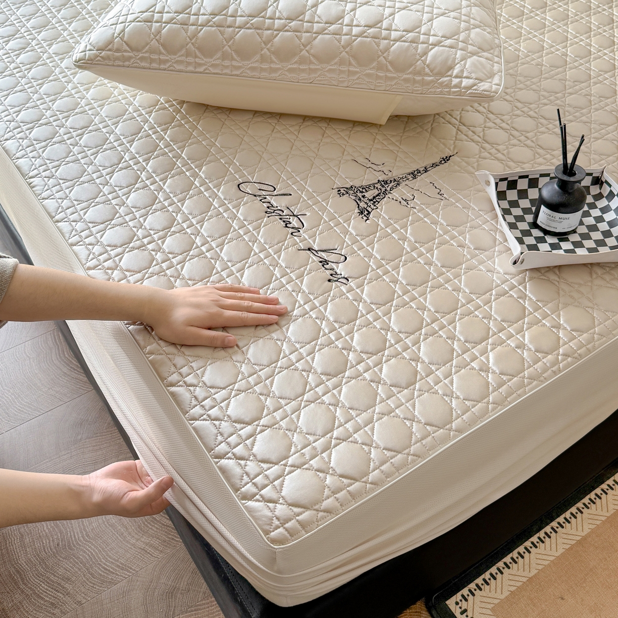 91家纺网 家纺一手货源 找家纺 （总）大元 2026新款冰丝绸水光席凉席席子-戴妃