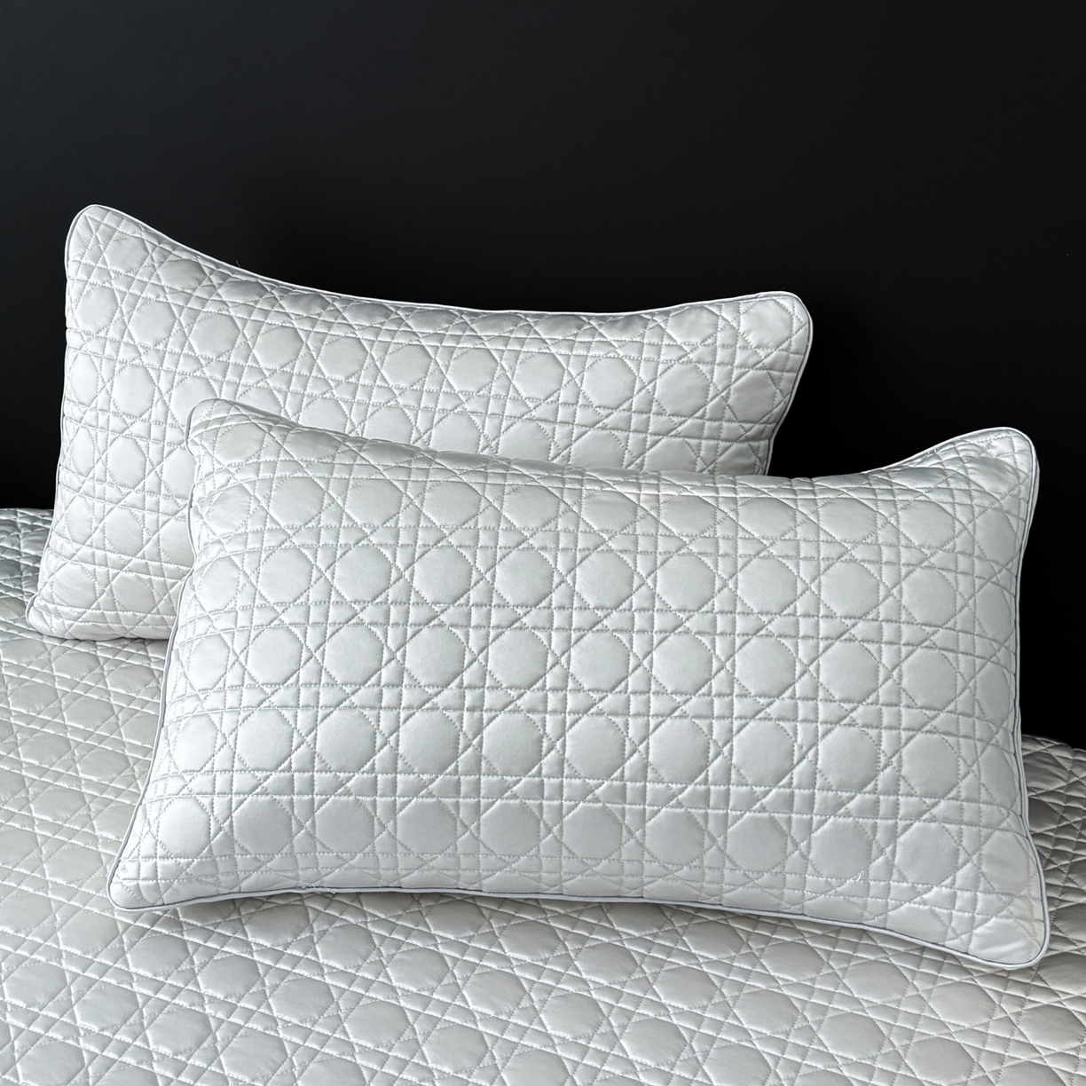 91家纺网 家纺一手货源 找家纺 大元 2026新款冰丝绸水光席凉席席子-戴妃 戴妃-月光灰