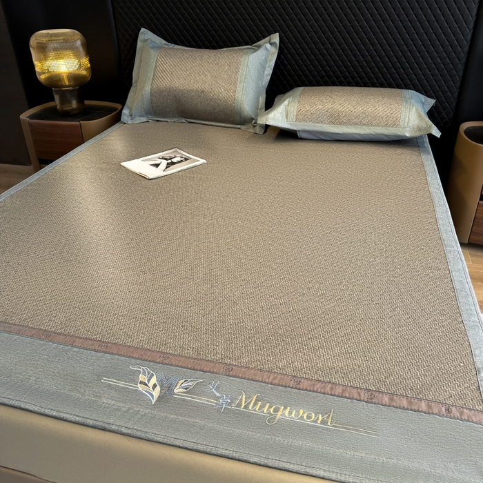 91家纺网 家纺一手货源 找家纺 （总）鑫琪莱家纺 2026新款PE草本凉感藤席子凉席