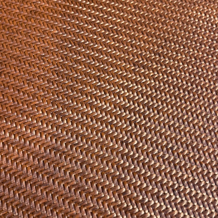 91家纺网 家纺一手货源 找家纺 鑫琪莱家纺 2026新款PE草本凉感藤席子凉席 山茶花咖-床笠款