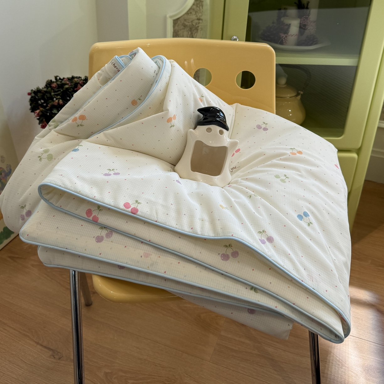 91家纺网 家纺一手货源 找家纺 （总）羚羊语家纺 2026新款凉感丝提花夏凉被（含氨）印花冰淇淋空调被针织棉被夏被冰丝云母凉感西瓜被子被芯