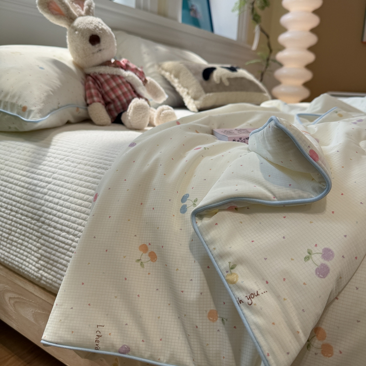 91家纺网 家纺一手货源 找家纺 （总）羚羊语家纺 2026新款凉感丝提花夏凉被（含氨）印花冰淇淋空调被针织棉被夏被冰丝云母凉感西瓜被子被芯