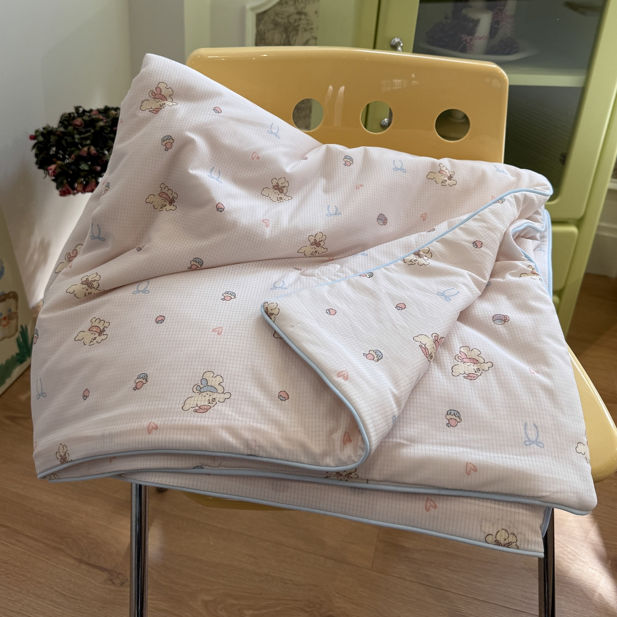 羚羊语家纺 2026新款凉感丝提花夏凉被（含氨）印花冰淇淋空调被针织棉被夏被冰丝云母凉感西瓜被子被芯 汪星人