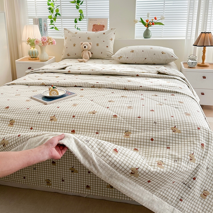 91家纺网 家纺一手货源 找家纺 （总）欧夏家纺 2026新款蕾丝花边款夏被包边夏凉被空调被夏季薄被子直播供货跨境外贸