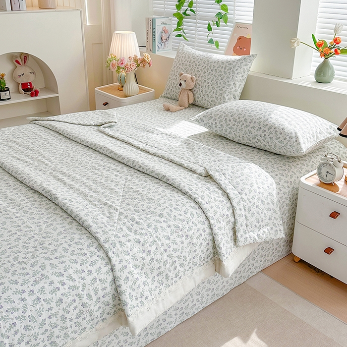 91家纺网 家纺一手货源 找家纺 欧夏家纺 2026新款蕾丝花边款夏被包边夏凉被空调被夏季薄被子直播供货跨境外贸 南法秘境