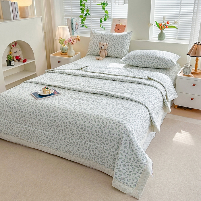 91家纺网 家纺一手货源 找家纺 欧夏家纺 2026新款蕾丝花边款夏被包边夏凉被空调被夏季薄被子直播供货跨境外贸 南法秘境