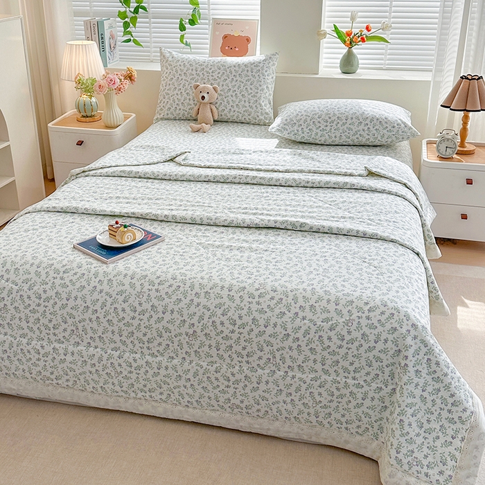 91家纺网 家纺一手货源 找家纺 欧夏家纺 2026新款蕾丝花边款夏被包边夏凉被空调被夏季薄被子直播供货跨境外贸 南法秘境