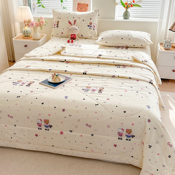 91家纺网 家纺一手货源 找家纺 欧夏家纺 2026新款蕾丝花边款夏被包边夏凉被空调被夏季薄被子直播供货跨境外贸 星空间