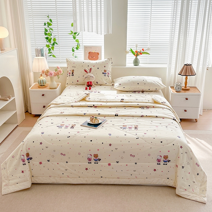 91家纺网 家纺一手货源 找家纺 欧夏家纺 2026新款蕾丝花边款夏被包边夏凉被空调被夏季薄被子直播供货跨境外贸 星空间