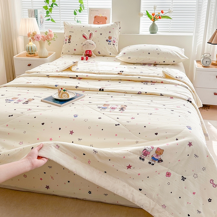 91家纺网 家纺一手货源 找家纺 欧夏家纺 2026新款蕾丝花边款夏被包边夏凉被空调被夏季薄被子直播供货跨境外贸 星空间