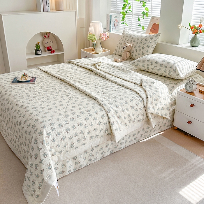 91家纺网 家纺一手货源 找家纺 欧夏家纺 2026新款蕾丝花边款夏被包边夏凉被空调被夏季薄被子直播供货跨境外贸 尚妃