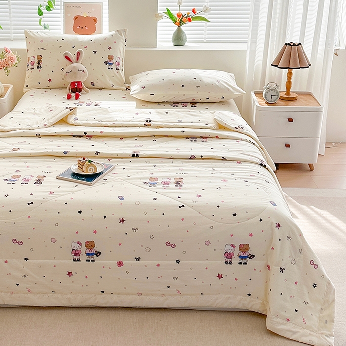 91家纺网 家纺一手货源 找家纺 欧夏家纺 2026新款蕾丝花边款夏被包边夏凉被空调被夏季薄被子直播供货跨境外贸 星空间