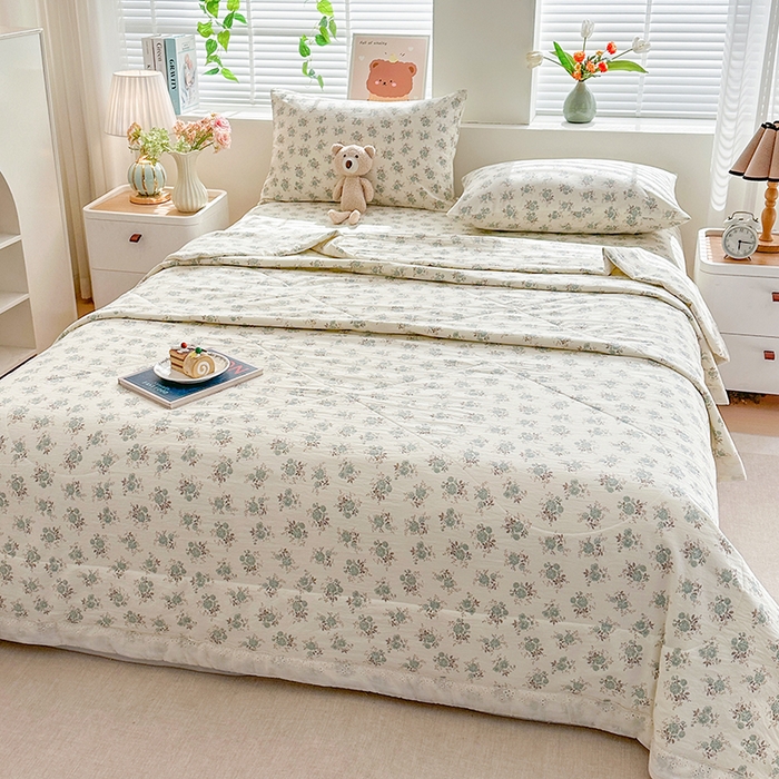 91家纺网 家纺一手货源 找家纺 欧夏家纺 2026新款蕾丝花边款夏被包边夏凉被空调被夏季薄被子直播供货跨境外贸 尚妃