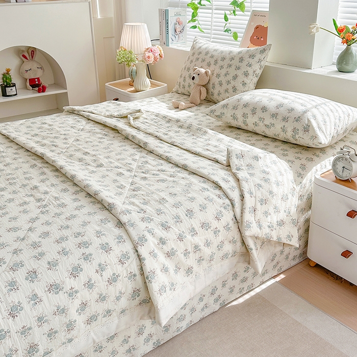 91家纺网 家纺一手货源 找家纺 欧夏家纺 2026新款蕾丝花边款夏被包边夏凉被空调被夏季薄被子直播供货跨境外贸 尚妃