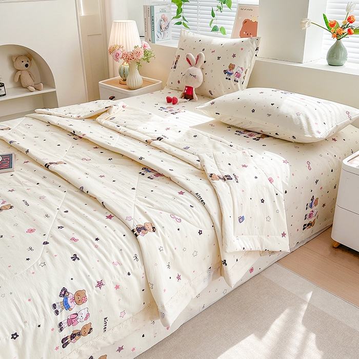 91家纺网 家纺一手货源 找家纺 欧夏家纺 2026新款蕾丝花边款夏被包边夏凉被空调被夏季薄被子直播供货跨境外贸 星空间