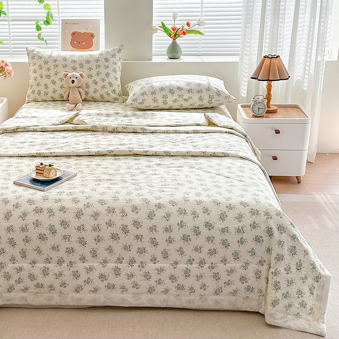 91家纺网 家纺一手货源 找家纺 欧夏家纺 2026新款蕾丝花边款夏被包边夏凉被空调被夏季薄被子直播供货跨境外贸 尚妃