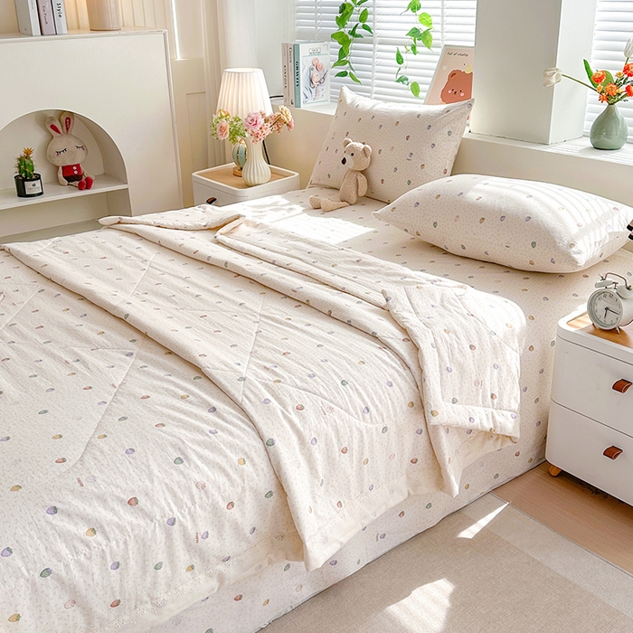 91家纺网 家纺一手货源 找家纺 欧夏家纺 2026新款蕾丝花边款夏被包边夏凉被空调被夏季薄被子直播供货跨境外贸 草莓