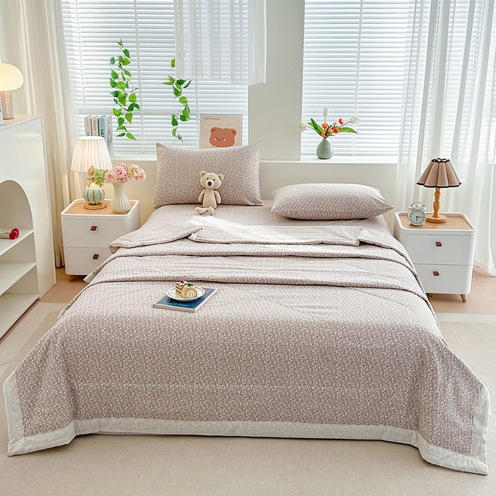 91家纺网 家纺一手货源 找家纺 欧夏家纺 2026新款蕾丝花边款夏被包边夏凉被空调被夏季薄被子直播供货跨境外贸 墨染