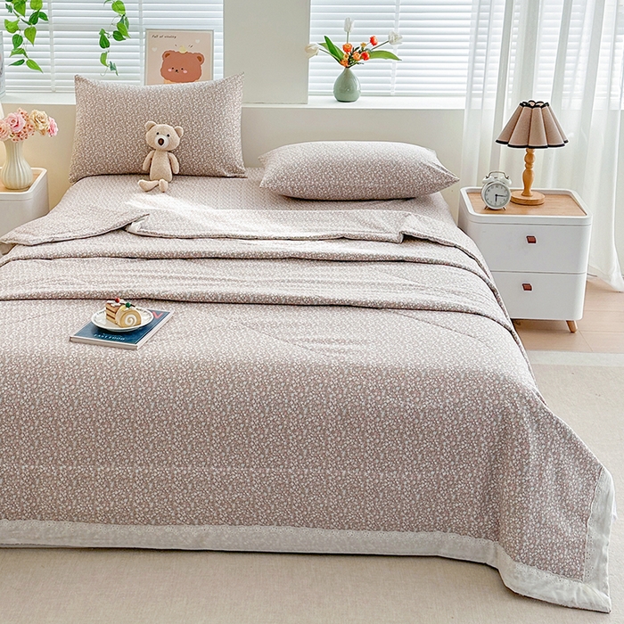 91家纺网 家纺一手货源 找家纺 欧夏家纺 2026新款蕾丝花边款夏被包边夏凉被空调被夏季薄被子直播供货跨境外贸 墨染