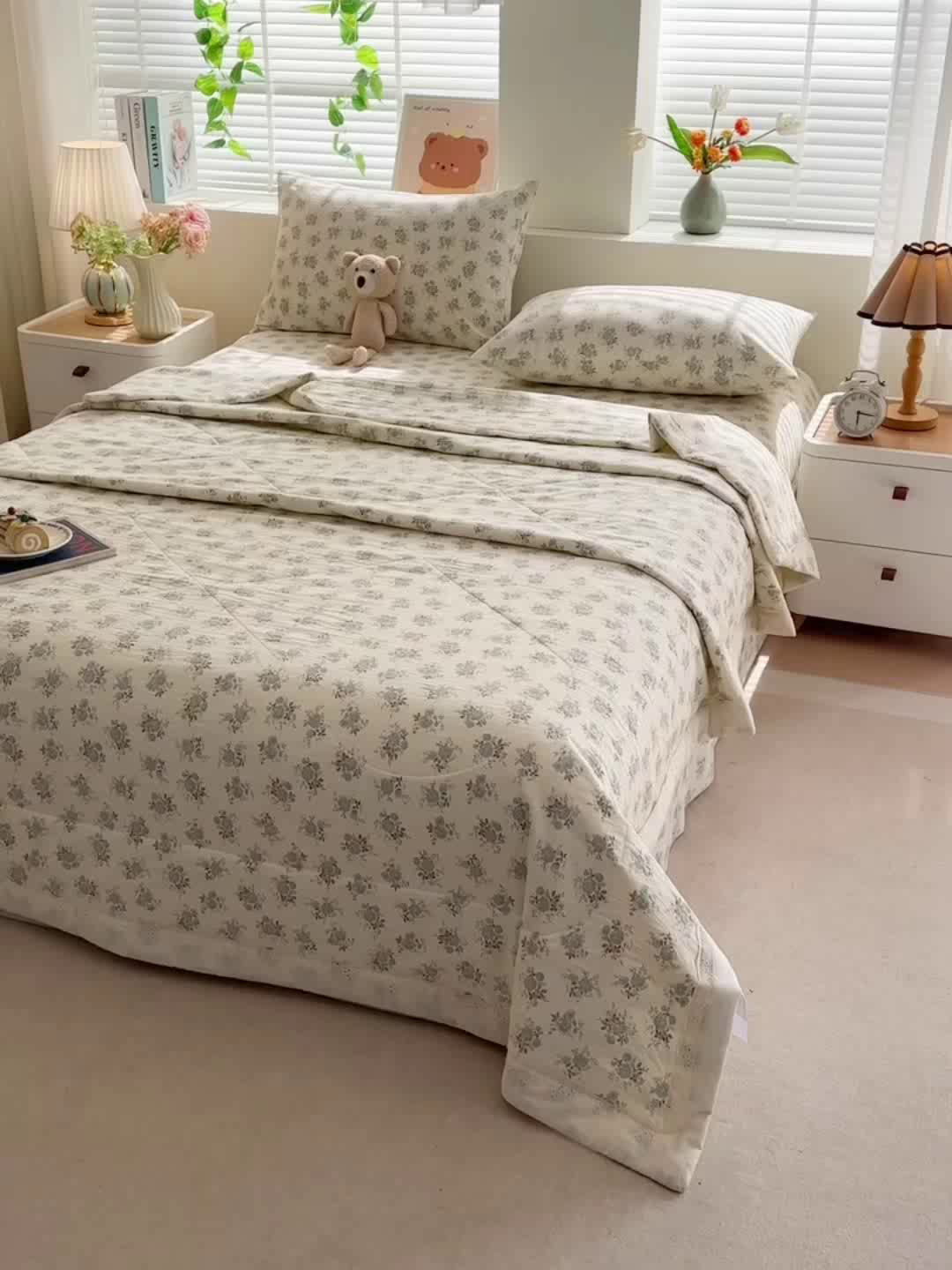 91家纺网 家纺一手货源 找家纺 欧夏家纺 2026新款蕾丝花边款夏被包边夏凉被空调被夏季薄被子直播供货跨境外贸 尚妃