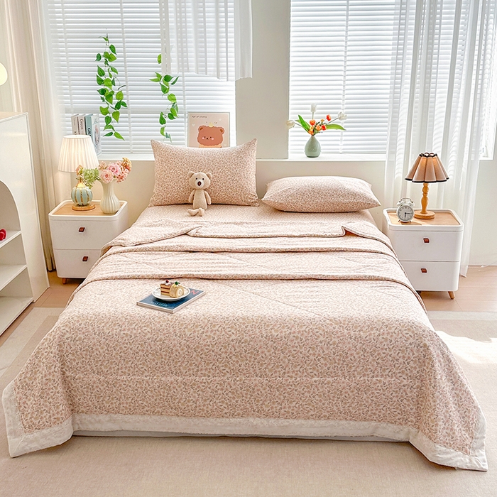 91家纺网 家纺一手货源 找家纺 欧夏家纺 2026新款蕾丝花边款夏被包边夏凉被空调被夏季薄被子直播供货跨境外贸 清雅