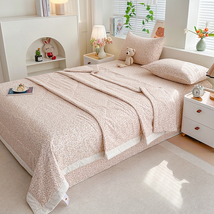 91家纺网 家纺一手货源 找家纺 欧夏家纺 2026新款蕾丝花边款夏被包边夏凉被空调被夏季薄被子直播供货跨境外贸 清雅