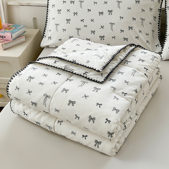 91家纺网 家纺一手货源 找家纺 （总）阳光被业 2026新款100%纯棉色织绣边100%棉花夏被全棉夏凉被空调春秋被买家秀+V