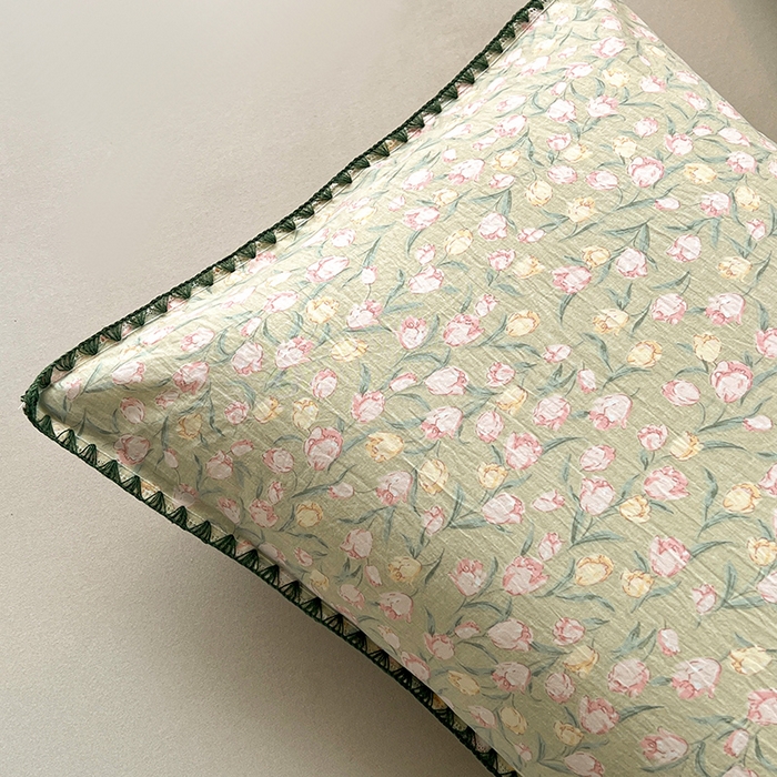 91家纺网 家纺一手货源 找家纺 锦尚坊被芯馆 2026新款100%棉花双层纱夏被新疆棉花空调被可机洗夏凉被绣边踩棉工艺 花絮--绿