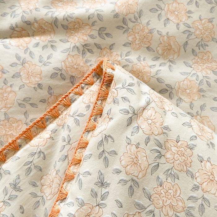 91家纺网 家纺一手货源 找家纺 锦尚坊被芯馆 2026新款100%棉花双层纱夏被新疆棉花空调被可机洗夏凉被绣边踩棉工艺 花开富贵