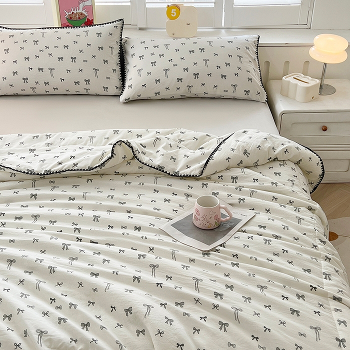 91家纺网 家纺一手货源 找家纺 锦尚坊被芯馆 2026新款100%棉花双层纱夏被新疆棉花空调被可机洗夏凉被绣边踩棉工艺 蝶絮