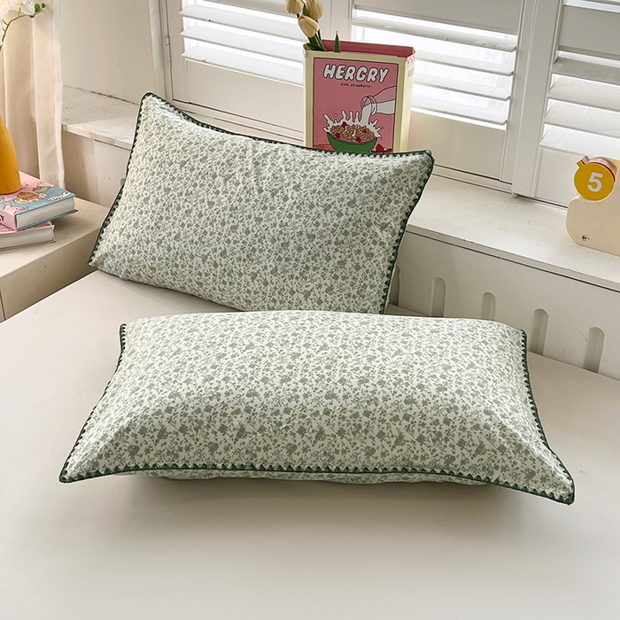 91家纺网 家纺一手货源 找家纺 锦尚坊被芯馆 2026新款100%棉花双层纱夏被新疆棉花空调被可机洗夏凉被绣边踩棉工艺 花海--绿