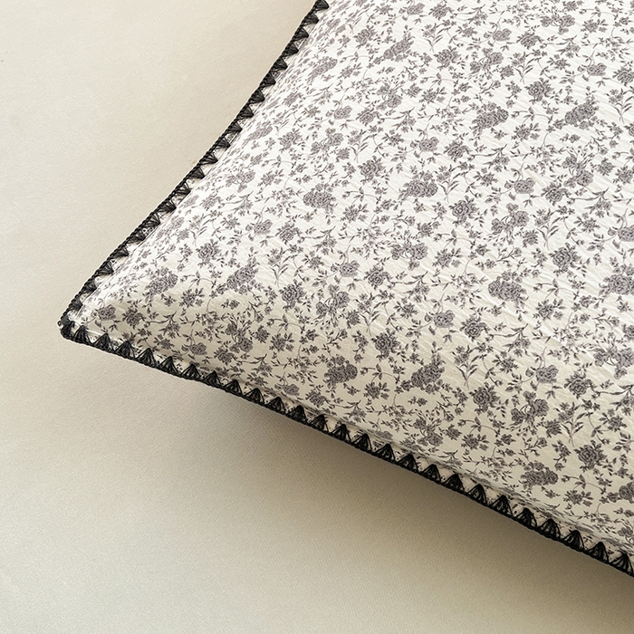 91家纺网 家纺一手货源 找家纺 锦尚坊被芯馆 2026新款100%棉花双层纱夏被新疆棉花空调被可机洗夏凉被绣边踩棉工艺 花海--灰