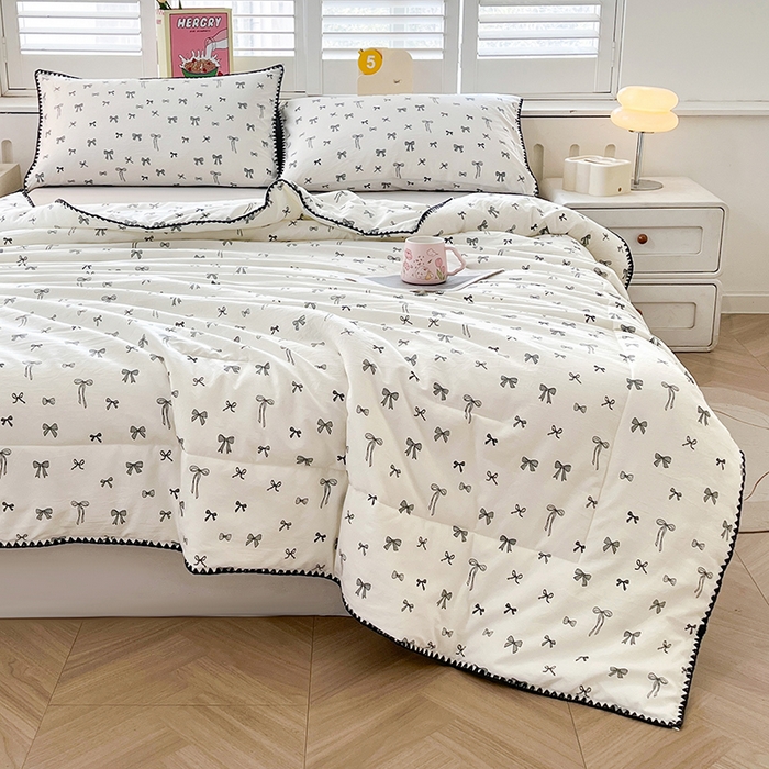 91家纺网 家纺一手货源 找家纺 （总）阳光被业 2026新款100%纯棉色织绣边100%棉花夏被全棉夏凉被空调春秋被买家秀+V