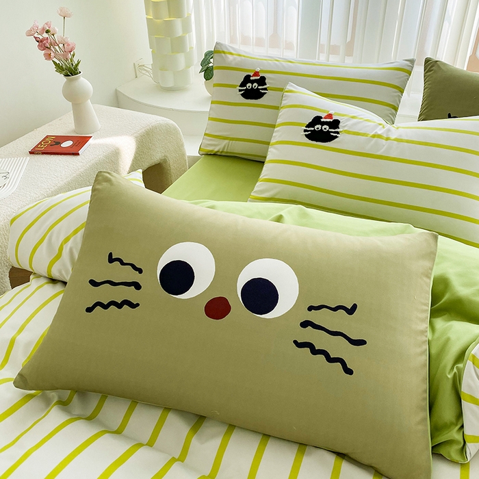 91家纺网 家纺一手货源 找家纺 （总）眷恋家纺 2026新款多巴胺水洗棉毛巾绣四件套