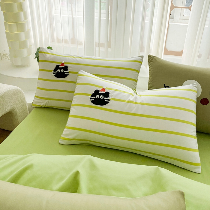 91家纺网 家纺一手货源 找家纺 （总）眷恋家纺 2026新款多巴胺水洗棉毛巾绣四件套