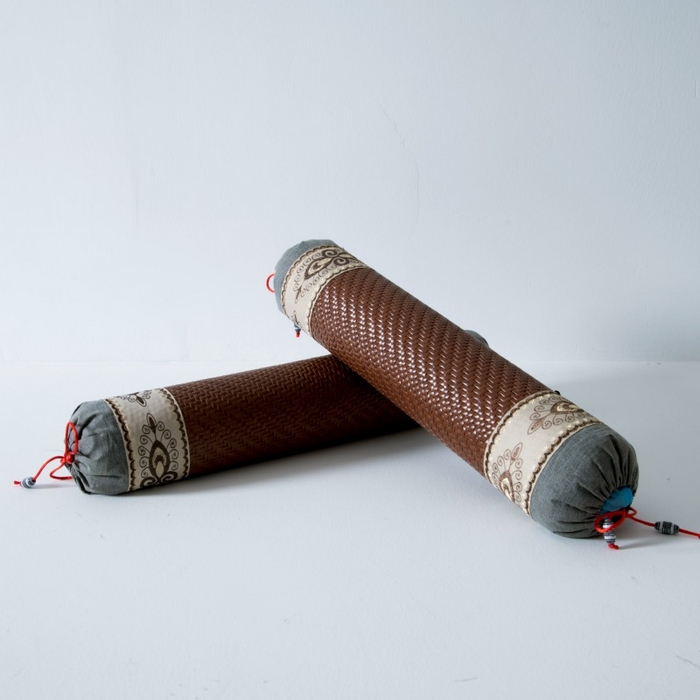 91家纺网 家纺一手货源 找家纺 （总）莉迪娅 2026新款保健枕头茶叶颈椎枕头竹片护颈枕小圆枕骨头枕